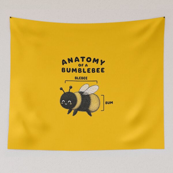 Item preview, Funny Anatomy Of A Bumblebee Blebee Bum Cute  designed and sold by bosamji.