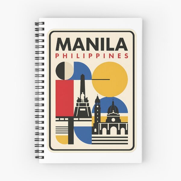 Item preview, Manila Philippines Retro Minimalist Geometric Skyline designed and sold by k3rstman1.