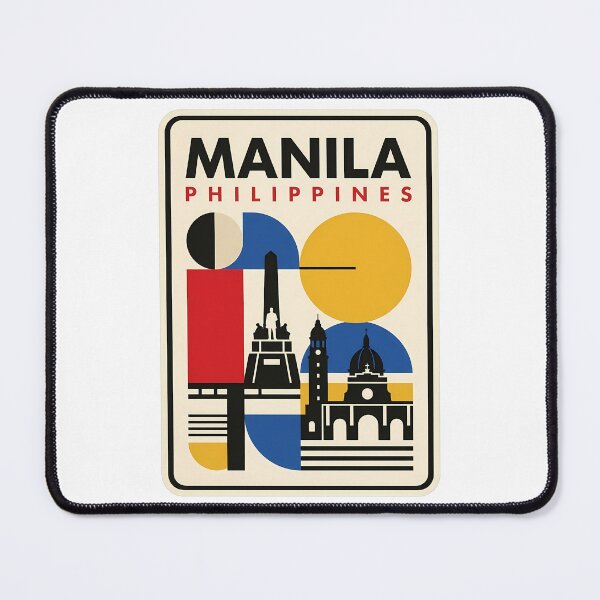 Item preview, Manila Philippines Retro Minimalist Geometric Skyline designed and sold by k3rstman1.