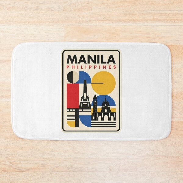 Item preview, Manila Philippines Retro Minimalist Geometric Skyline designed and sold by k3rstman1.