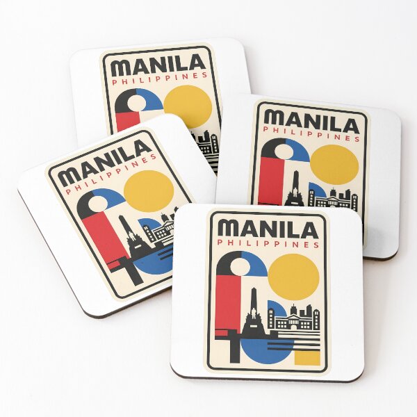 Item preview, Retro Manila Philippines Geometric Travel Poster designed and sold by k3rstman1.