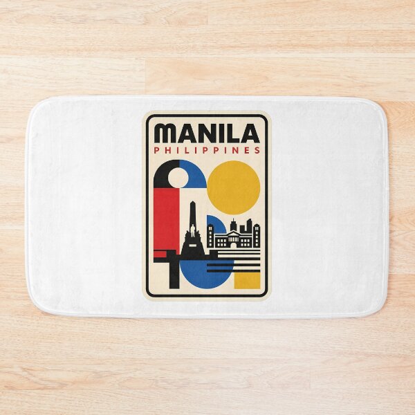 Item preview, Retro Manila Philippines Geometric Travel Poster designed and sold by k3rstman1.