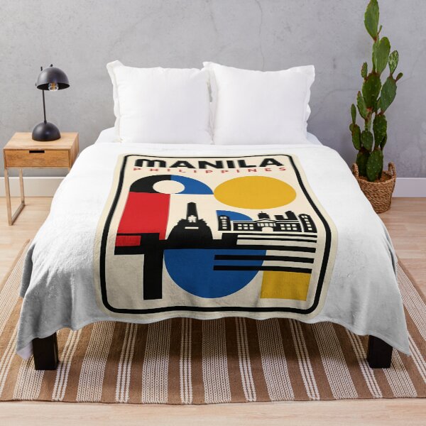 Item preview, Retro Manila Philippines Geometric Travel Poster designed and sold by k3rstman1.