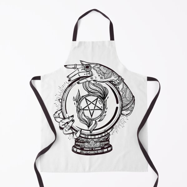 Item preview, Psychic Reader With Crystal Ball And The Sigil Of Baphomet designed and sold by madren22.