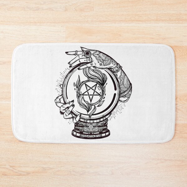Item preview, Psychic Reader With Crystal Ball And The Sigil Of Baphomet designed and sold by madren22.