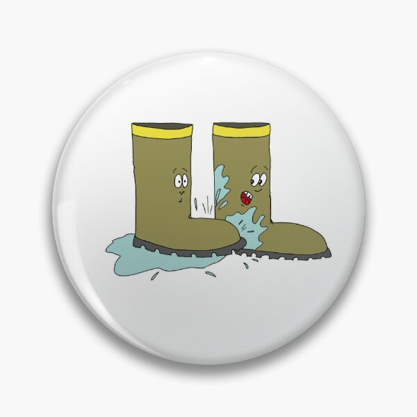 Item preview, Funny Rain Boots Cartoon | Cute Autumn Mud Splashing Meme designed and sold by MyxaART.
