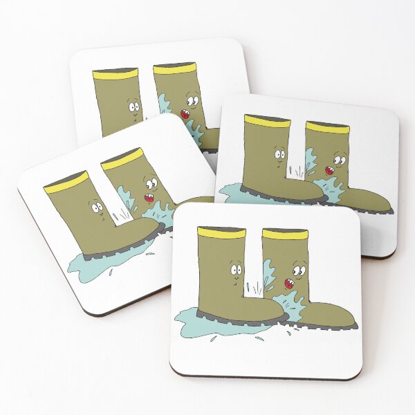 Item preview, Funny Rain Boots Cartoon | Cute Autumn Mud Splashing Meme designed and sold by MyxaART.