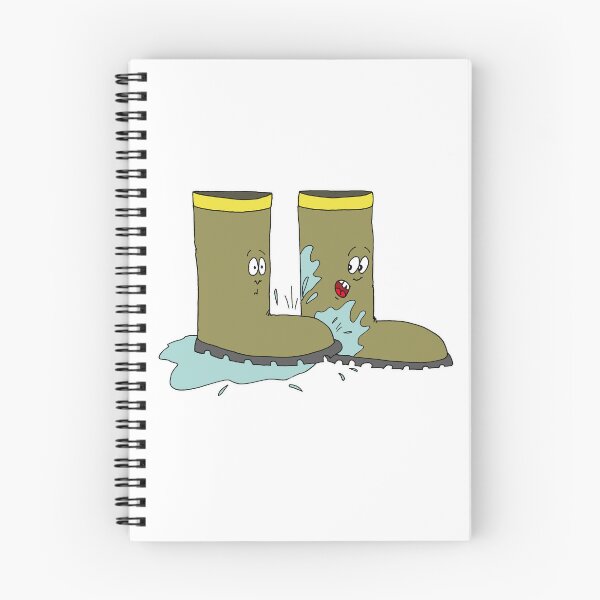 Item preview, Funny Rain Boots Cartoon | Cute Autumn Mud Splashing Meme designed and sold by MyxaART.