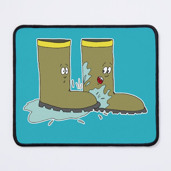 Item preview, Funny Rain Boots Cartoon | Cute Autumn Mud Splashing Meme designed and sold by MyxaART.