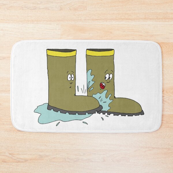 Item preview, Funny Rain Boots Cartoon | Cute Autumn Mud Splashing Meme designed and sold by MyxaART.