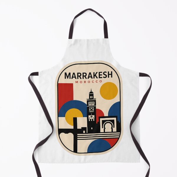 Item preview, Retro Marrakesh Morocco Geometric Travel Poster Style designed and sold by k3rstman1.
