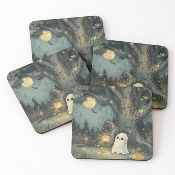 Item preview, little ghost garden night designed and sold by cecilieraibel.