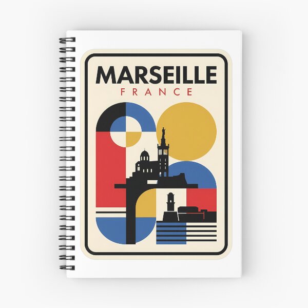 Item preview, Retro Marseille France Geometric Travel Landmark designed and sold by k3rstman1.