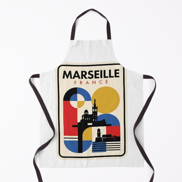 Item preview, Retro Marseille France Geometric Travel Landmark designed and sold by k3rstman1.
