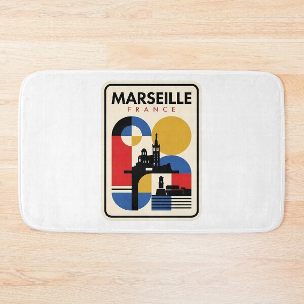 Item preview, Retro Marseille France Geometric Travel Landmark designed and sold by k3rstman1.