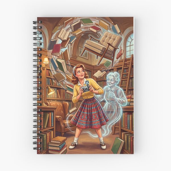 Item preview, Vintage Library Ghost Photographer Fantasy Art designed and sold by Vincent-68.