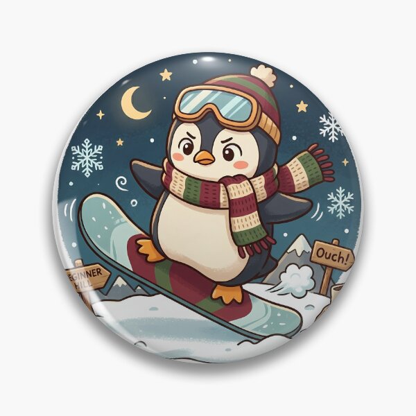 Item preview, Cute Penguin Snowboarding designed and sold by MzulhilmiZam.