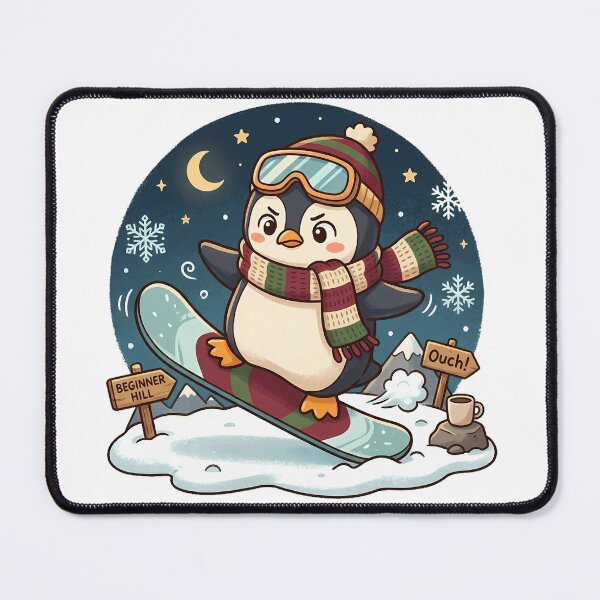 Item preview, Cute Penguin Snowboarding designed and sold by MzulhilmiZam.