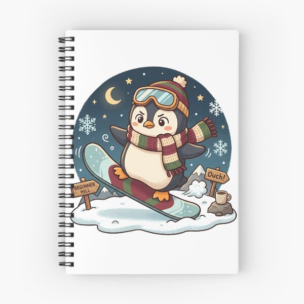 Item preview, Cute Penguin Snowboarding designed and sold by MzulhilmiZam.