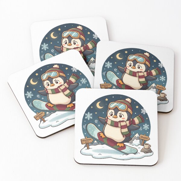 Item preview, Cute Penguin Snowboarding designed and sold by MzulhilmiZam.