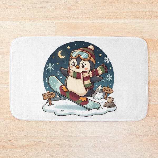 Item preview, Cute Penguin Snowboarding designed and sold by MzulhilmiZam.