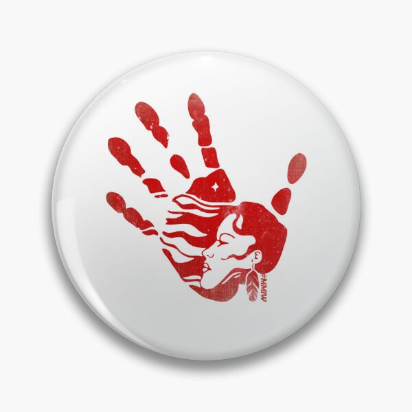 Item preview, Red Hand #MMIW Native American designed and sold by ThaisMeloArt.
