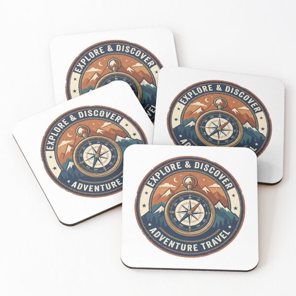 Item preview, Vintage Compass Mountain Design Smoky Mountains Adventure Badge Summer Vacation designed and sold by Yellowriversss.