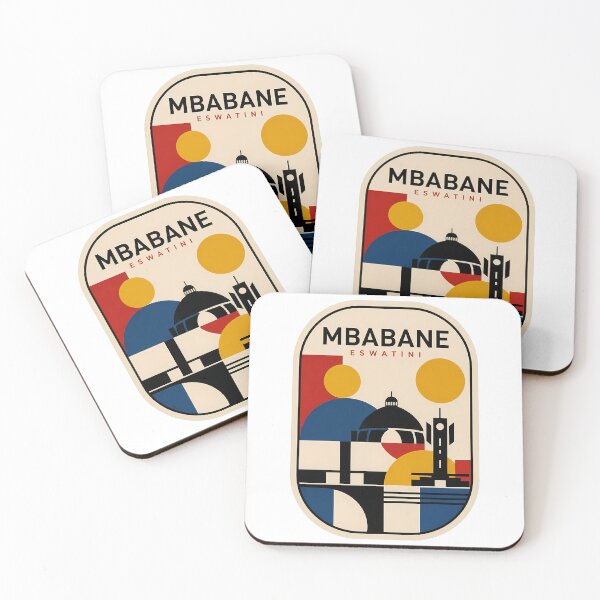 Item preview, Mbabane Eswatini Retro Geometric Abstract Skyline designed and sold by k3rstman1.