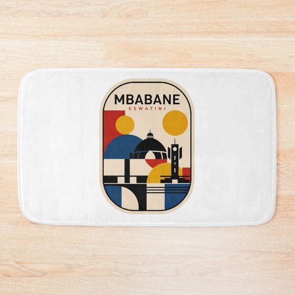 Item preview, Mbabane Eswatini Retro Geometric Abstract Skyline designed and sold by k3rstman1.