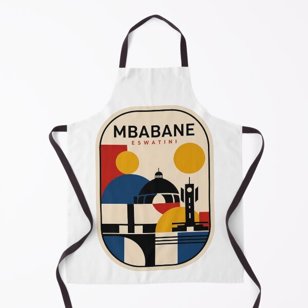 Item preview, Mbabane Eswatini Retro Geometric Abstract Skyline designed and sold by k3rstman1.
