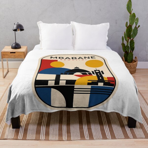 Item preview, Mbabane Eswatini Retro Geometric Abstract Skyline designed and sold by k3rstman1.