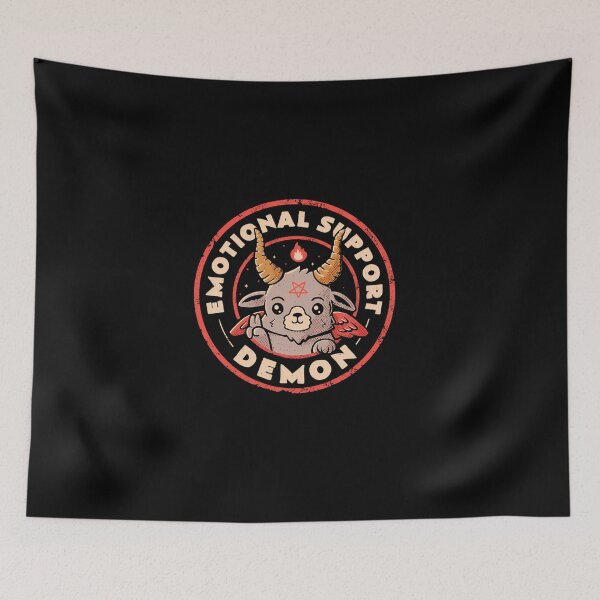 Item preview, Emotional Support Demon - Funny Evil Baphomet  designed and sold by madren22.
