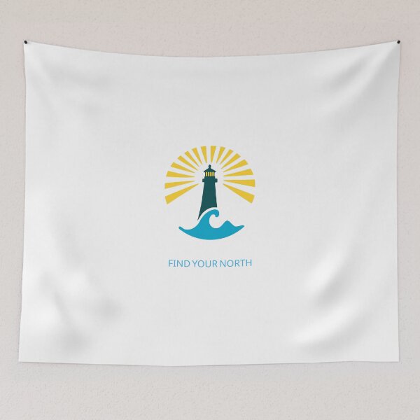 Item preview, Find Your North – Lighthouse Nautical Design designed and sold by onubi.