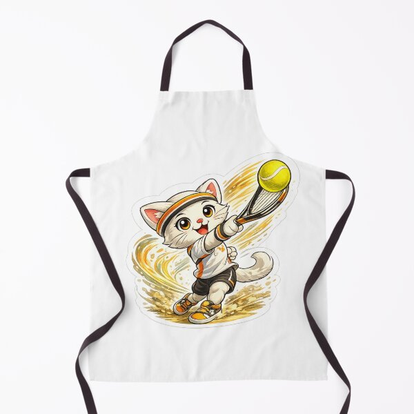 Item preview, DreamPaw Tennis Cat | Cute Kawaii Tennis Kitten Sports Lover Gift designed and sold by DreamPaw Studio.