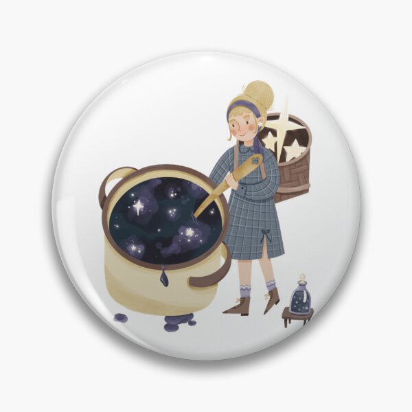 Item preview, Galaxy Soup Magic Cauldron Witch Art designed and sold by carlottaiart.