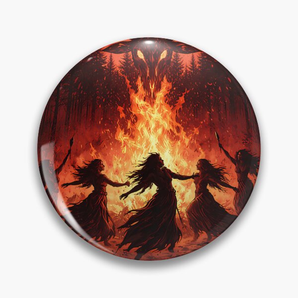 Item preview, Beware The Woods Pagan Ritual Red Moon Gothic Horror designed and sold by madren22.