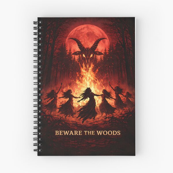 Item preview, Beware The Woods Pagan Ritual Red Moon Gothic Horror designed and sold by madren22.