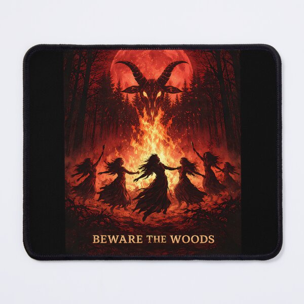 Item preview, Beware The Woods Pagan Ritual Red Moon Gothic Horror designed and sold by madren22.