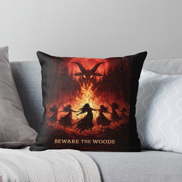 Item preview, Beware The Woods Pagan Ritual Red Moon Gothic Horror designed and sold by madren22.