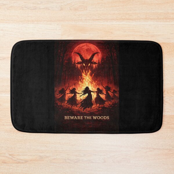Item preview, Beware The Woods Pagan Ritual Red Moon Gothic Horror designed and sold by madren22.