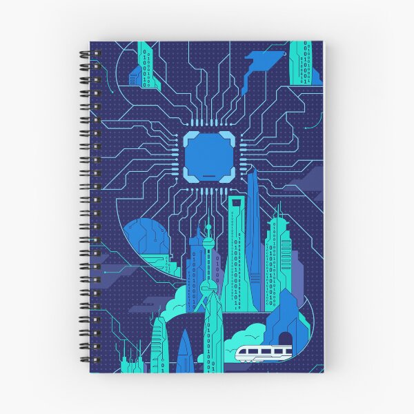 Item preview, Futuristic Digital City With Chinese Landmarks designed and sold by Lexkon Liu's art.