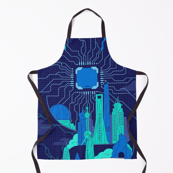 Item preview, Futuristic Digital City With Chinese Landmarks designed and sold by Lexkon Liu's art.