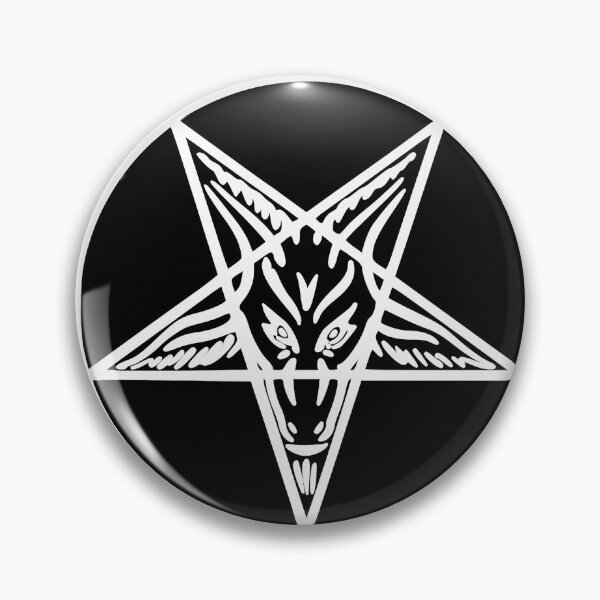 Item preview, Baphomet Goat Head Inverted Pentagram Occult Satanic Logo Baphomet Occult Black Sigil designed and sold by madren22.