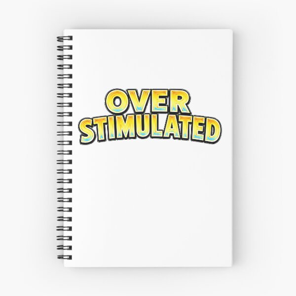 Item preview, OVERSTIMULATED – hand drawn childlike typography designed and sold by Mac Sketches.