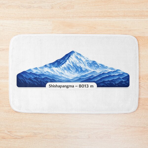 Item preview, Shishapangma  8013 m – Minimalist Himalayan Mountain designed and sold by GabeMountainArt.