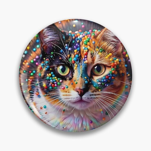 Item preview, Psychedelic Candy Cat Neon Sprinkles designed and sold by ToxicInkArt.