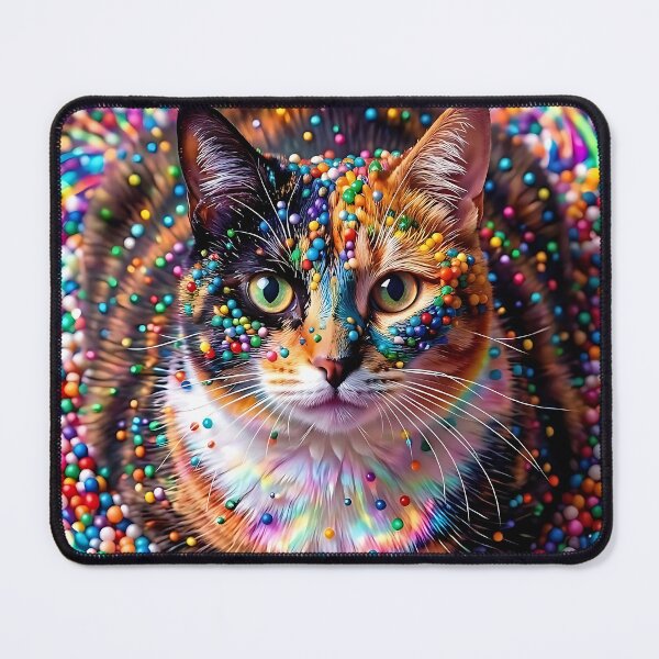 Item preview, Psychedelic Candy Cat Neon Sprinkles designed and sold by ToxicInkArt.
