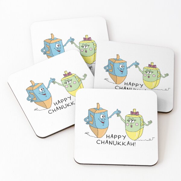 Item preview, Happy Chanukah Dancing Dreidels | Cute Hanukkah Jewish Holiday designed and sold by MyxaART.