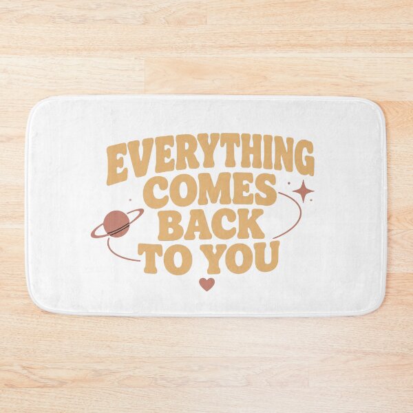 Item preview, Everything Comes Back To You – Romantic Orbit Typography Design designed and sold by Lovestickerco.