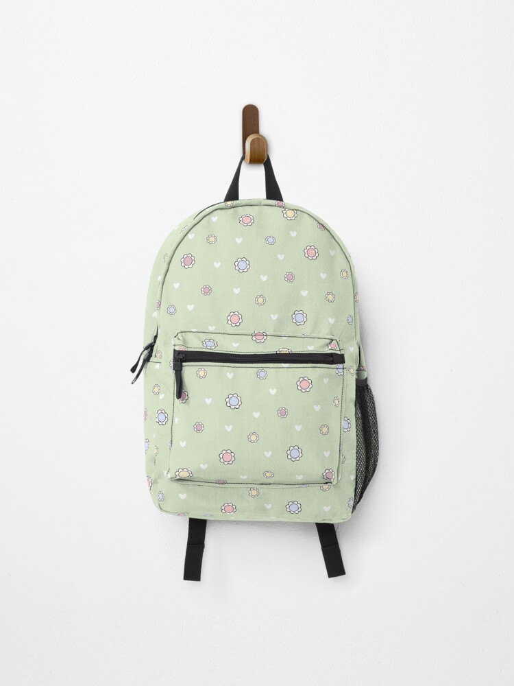 Thumbnail 1 of 3, Backpack, Flower Power Pattern - Floral Design designed and sold by JulzaDesigns.